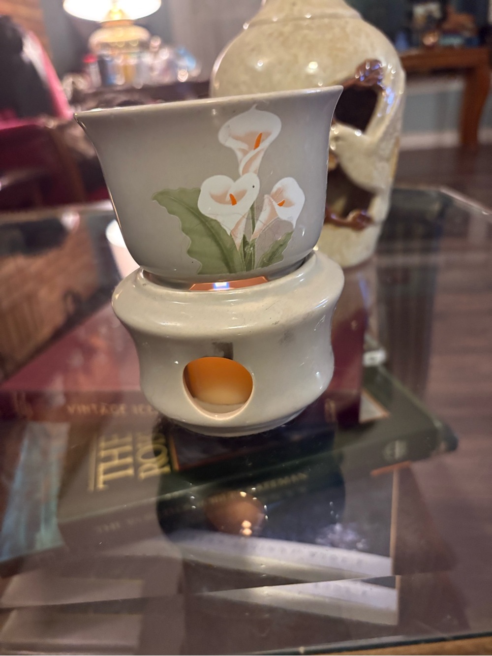 Grey wax oil Burner Or wax Burner